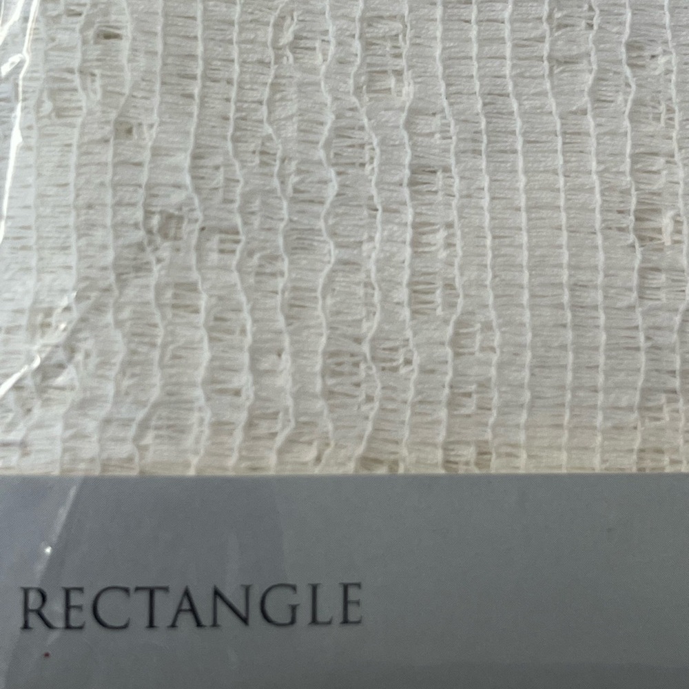 Home Trends Harmony Nottingham Lace White 60 X 92 Rectangle Tablecloth Cotton - Picture 4 of 7